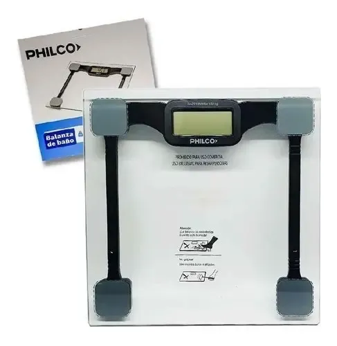 Balanza Digital Philco Ba2010n Vidrio Templado, Hasta 150 Kg
