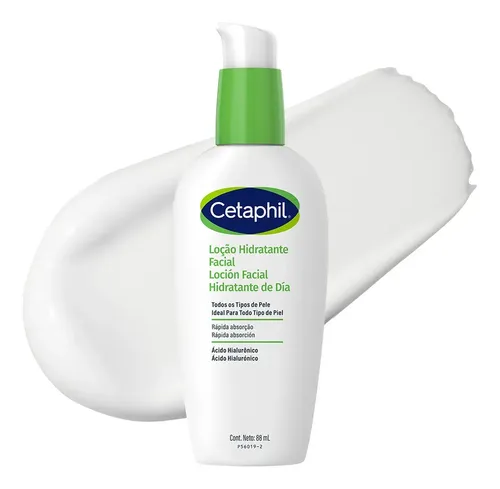 Loción Hidratante Facial De Día Cetaphil Con Ácido Hialurónico x 88 Ml