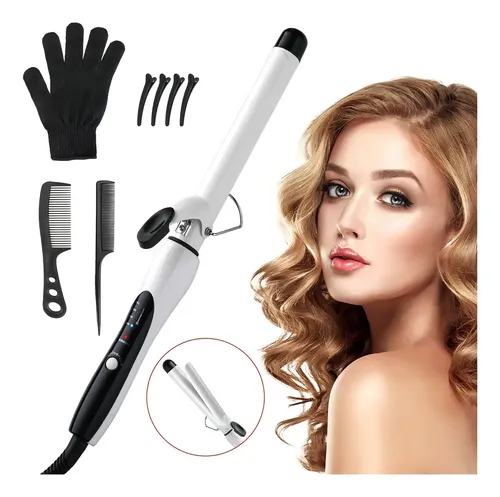 .tenaza Rizadora De Cabello De Cerámica De 25mm Pantalla Lcd