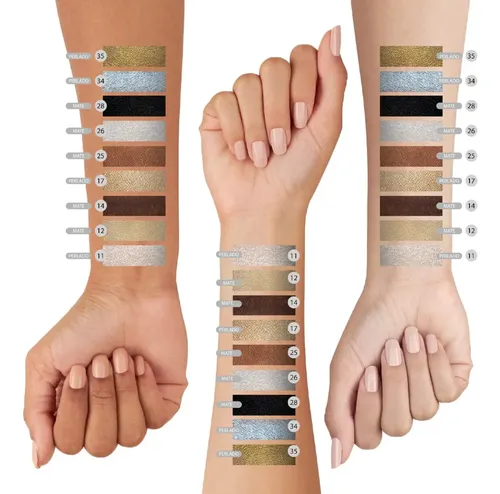 Sombra Ojos Compacta Blanco Mate Xúlu Cosméticos M26 Larga Duración