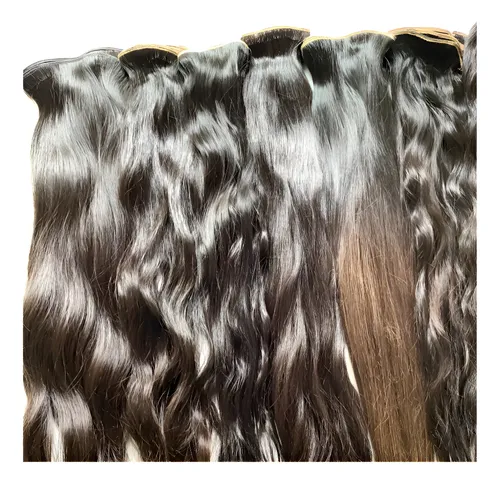 2 Capas Cortinas Cabello 60 Cms De Largo X 20 Cms De Ancho