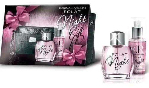 Perfume Karina Rabolini Eclat Night Edp 100 ml Mujer + Body Mist + Cartera