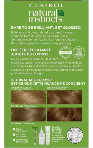 Tinte Semipermanente Para Cabello Clairol Natural Instincts