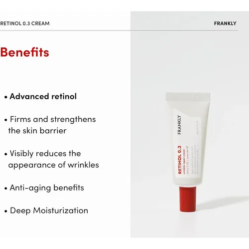 Crema Retinol 0.3% Frankly 20ml Anti-edad Coreana