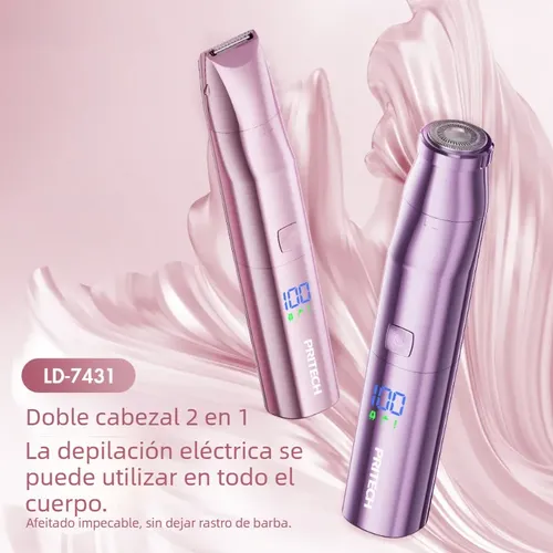 Depiladora De Bikini Para Mujer Electrica Doble Cabeza 2in1