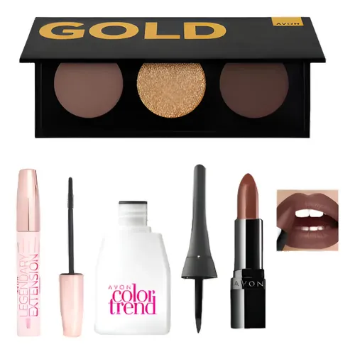 Kit Maquillaje Completo Tipo Maybelline Nude De Avon Natura