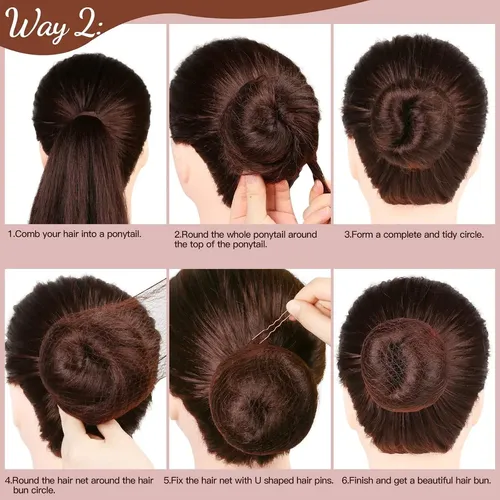 Juego De Accesorios Para El Cabello Fandamei 20 Redes Y 40
