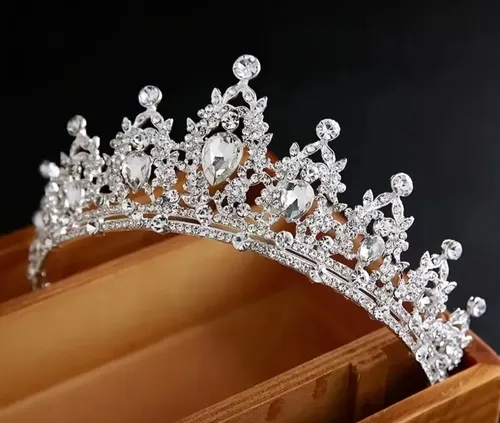 Corona Tiara Strass Clear Modelo Fangorn