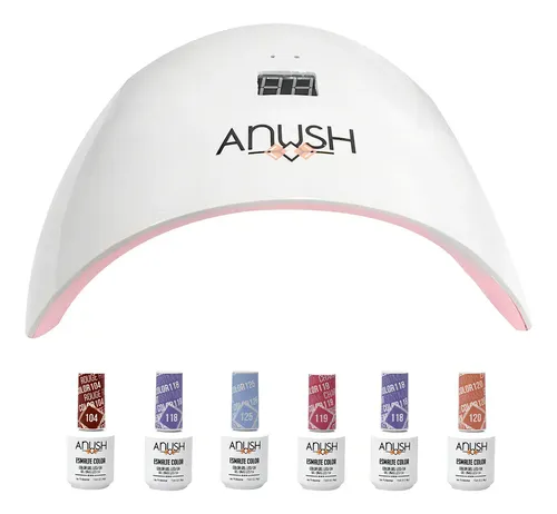 Kit Anush Esmaltes Semipermanentes X 6 + Cabina De Uñas