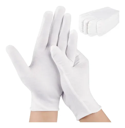 Guantes Algodón Blancos Hidratantes Para Manos Secas Eccema
