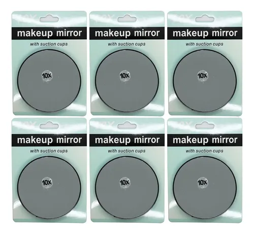 Espejo Redondo Aumento 10X Makeup Mirror Maquillaje 9 cm Diámetro