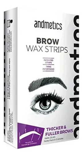 Tiras De Cera Para Cejas Andmetics Para Cejas Más Gruesas Y