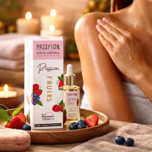Vgreen- Body Oil Hidratante Passion Fruits X 75ml Frutos Rojos