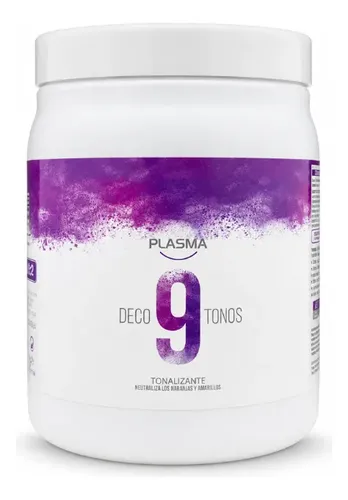 Decolorante Plasma Tonalizador 9 Tonos 500grs Formula Italia