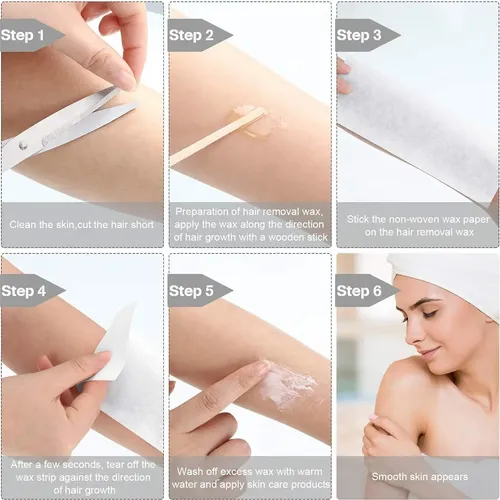 400 Tiras De Cera No Tejidas Maitys Para Depilación Facial