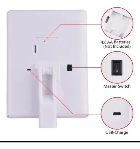 Espejo Led Maquillaje Con Organizador Y Zoom X2/x3