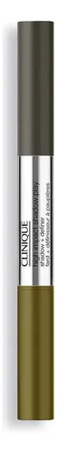 Sombra De Ojos + Delineador Clinique High Impact Shadow Play Mixed Greens