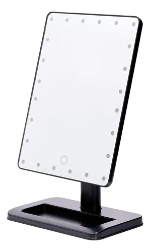 Espejo Maquillaje Led Mia Colors Tools 24 Luces USB Marco Blanco