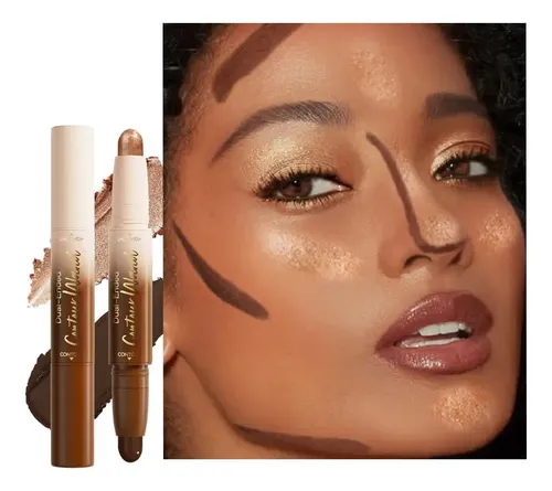 Iluminador Bronceador 2 En 1 Contour Stick Qidsters