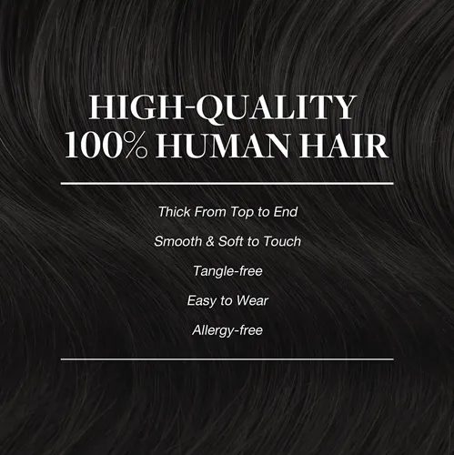 Extensiones De Cabello Natural Negro,120g, 7unid