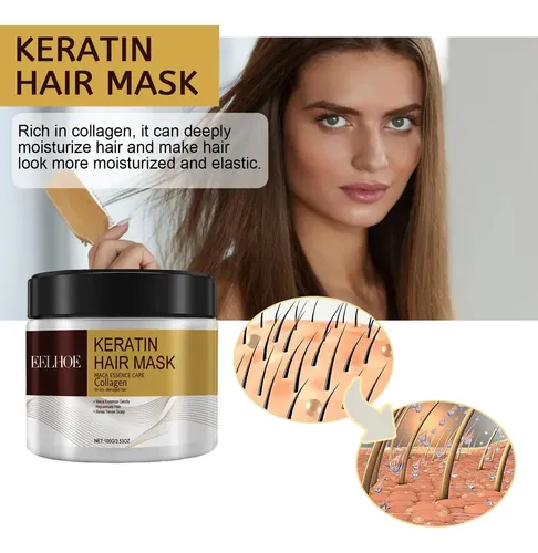 B Mascarilla Capilar De Keratina Eelhoe Con Colágeno