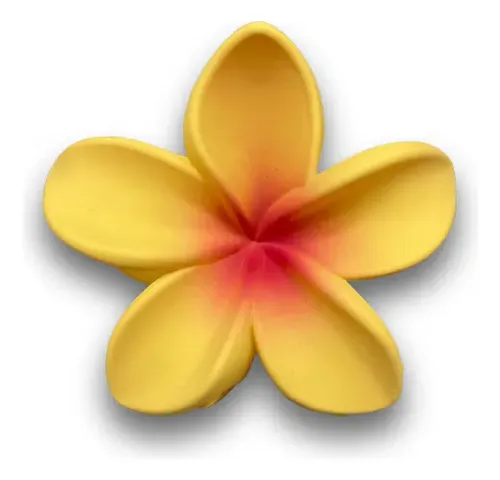 Pack Broches Hebilla De Pelo Flor Hawái Mate En Degrades X4 Rosa/amarillo/celeste/verde