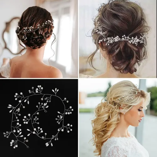 Bp Z- Accesorios Para El Cabello De Novia Con Perlas