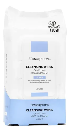 Toallitas Micelares Spascriptions Sin Fragancia 60u