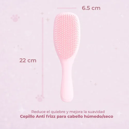Cepillo Para Desenredar Antifrizz + 2 Pinzas Para Cabello