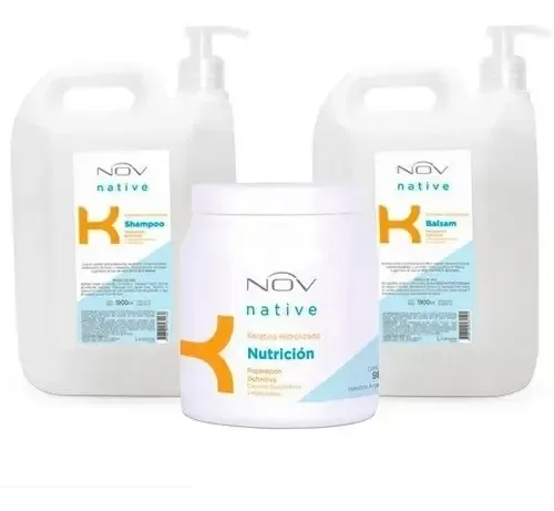Kit Native K Shampoo Acondicionador Y Nutricion Nov Native
