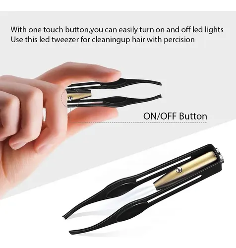 Pinzas Led De Acero Inoxidable Para Maquillaje Y Cejas, 4 Un