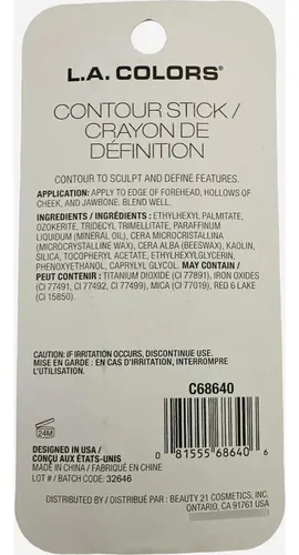 Lápiz De Contorno L.a. Colors Oscuro Cbcs289