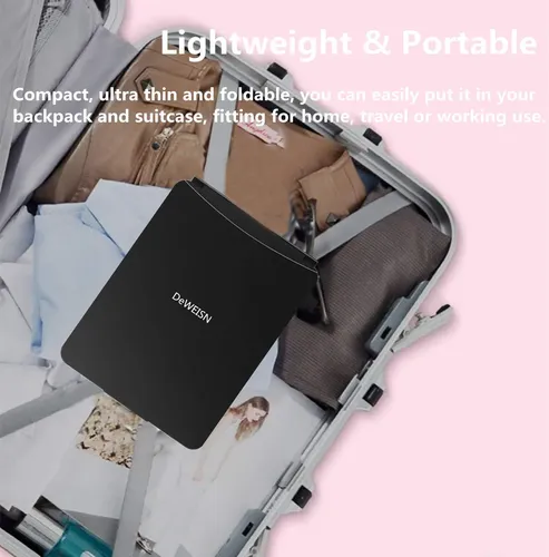 Espejo De Maquillaje Deweisn Con Luz Led Plegable 10 Pulgada