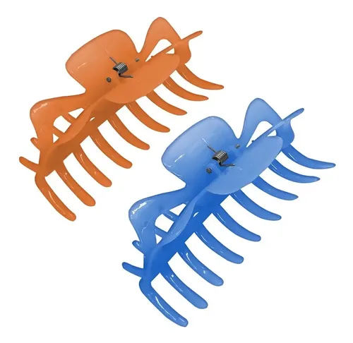 Broches Para Cabello 9 Dientes Colores X 6 Unidades Color 2