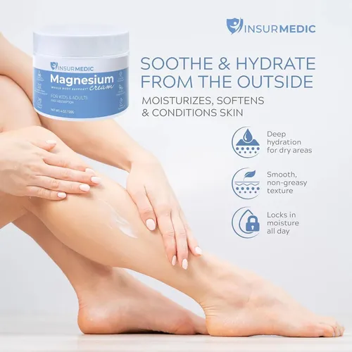 Crema De Magnesio Insurmedic 4 Oz Para Músculos Y Nervios