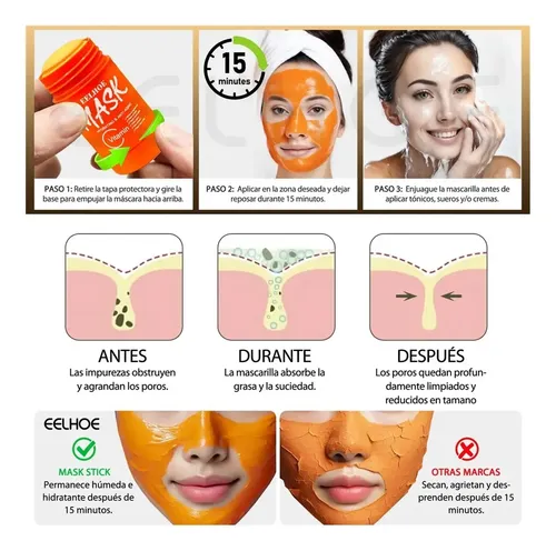 Hx Rrrmascarilla Aclarante Con Vitamina C Para Acné Y Cn