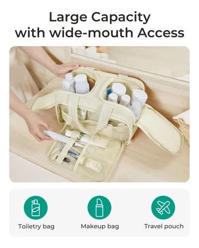 Neceser Mujer Impermeable Organizador Bolso Maquillaje