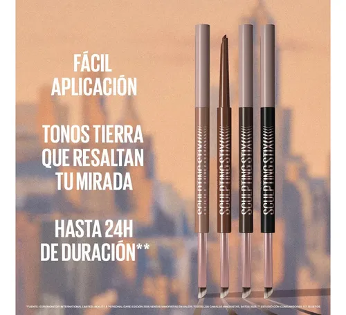 Delineador de Ojos Maybelline Sculpting Stix 2 en 1 Tono Hazy Taupe 012