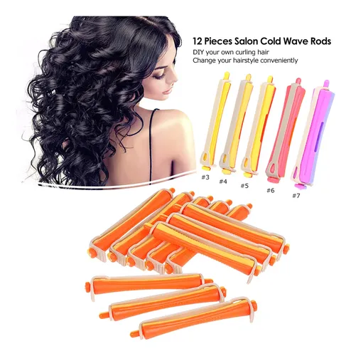 Rizador De Cabello 12 Piezas, Rodillos Fríos Con Goma