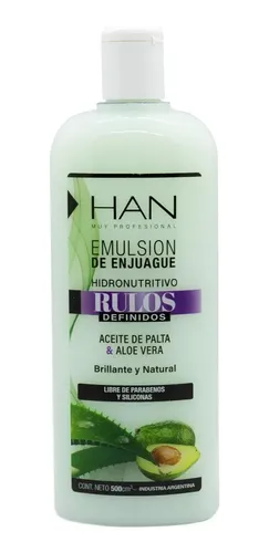 Han Kit Rulos Shampoo Acondicionador Mascara Crema De Peinar