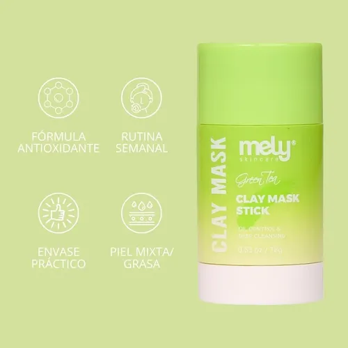 Mascarilla Te Verde Green Stick Mask Elimina Puntos Negros Grasa