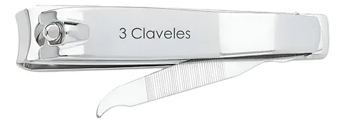 Set X 12 Cortaúñas 3 Claveles Con Lima 8 Cm Acero Inoxidable