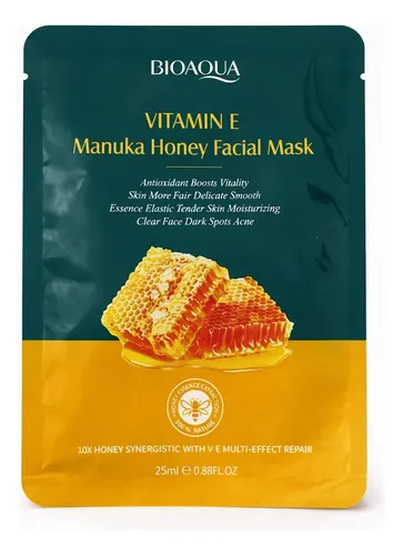 Mascarilla Facial Bioaqua Vitamina C E Beauty 12g X3u