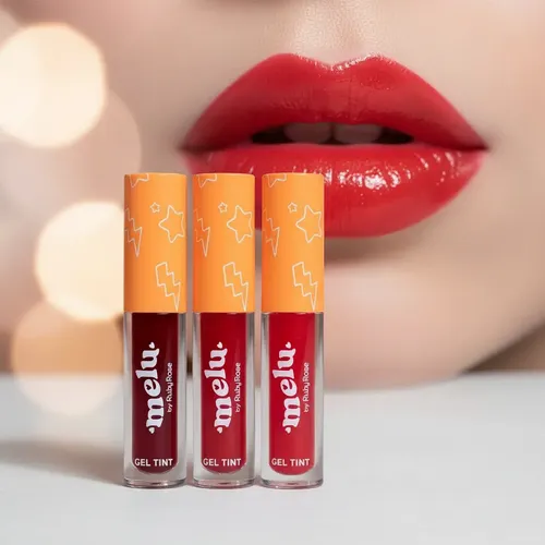 Labial Gel Tinta Ruby Rose Melu Labios Perfectos Caobamakeup