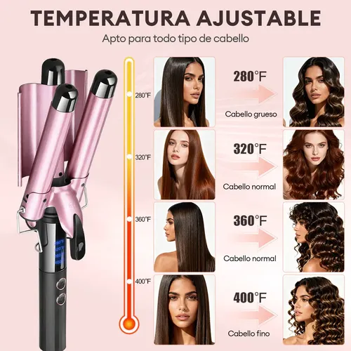 New Style Waflera Cabello Cerámica Rizador De Pelo Ondas