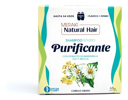 Shampoo Solido Meraki X65gr Vegano Cabello Graso Normal Seco