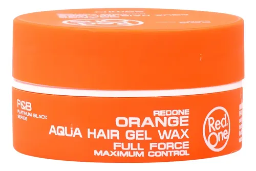 Red One Mini Aqua Hair Gel Wax Orange Fuerza Completa 50 Ml