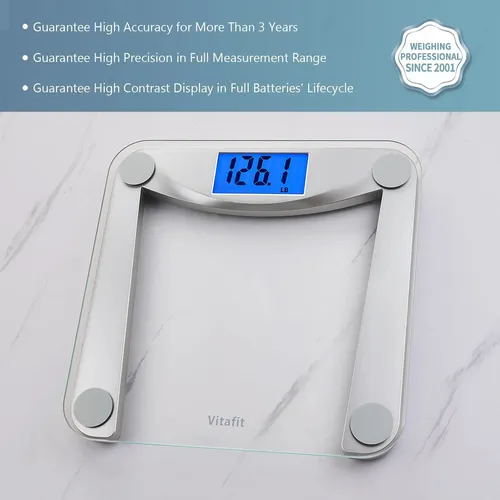 Báscula De Baño Digital, 400 Lb/182 Kg, Pantalla Lcd Retroil