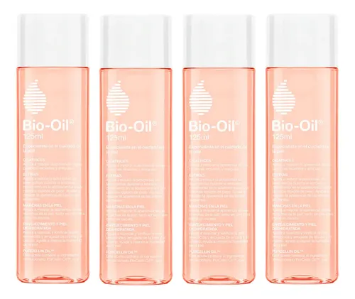 Combo X4 Bio Oil Cicatrices Estrías Y Manchas 125 Ml Momento De Aplicación Día/noche Tipo De Piel Todo Tipo De Piel
