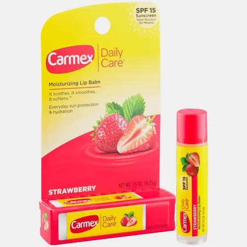 Carmex bálsamo labial de frutilla original 100% Spf 15